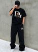 Men's Clothing Men's Retro Hip Hop Denim Shorts High Street Style Rhinestone Embellished Straight Leg Loose Fit Five Point_mkmklike.com