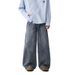 Men's Clothing Men's Straight Leg Jeans High Street Fashion Retro Trendy Brand Versatile Wide Leg Jeans For Men With Whiskers_mkmklike.com