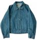 Women's Clothing Denim Jacket Versatile Slim Loose Beige Denim Jacket With Contrast Stitching - Oversized Casual Cropped Coat For Spring & Autumn_mkmklike.com