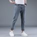 Women's High-Waisted Relaxed Fit Jeans - Stretchy Cotton Harlem Pants With Tapered Leg For Casual Comfort_mkmklike.com