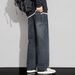 Men's Jeans Men's Summer American Retro New Loose Straight Trendy High Street Versatile Tooling Casual Pants_mkmklike.com