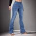 Women's Slim Fit Flared Pants Stretch Denim Trousers Versatile Flattering Relaxed Everyday Wear Versatile Comfortable Feshion Trend_mkmklike.com
