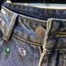 Summer High-Waisted Slimming Ripped Straight Leg Capri Jeans Rhinestone Beaded European Style Heavy-Duty Shorts for Women_mkmklike.com