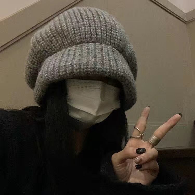 Hot Sale Large Size Autumn Winter Hats for Solid Plain Octagonal Newsboy Cap Men Ladies Casual Knitted Beret Women Painter Caps_mkmklike.com