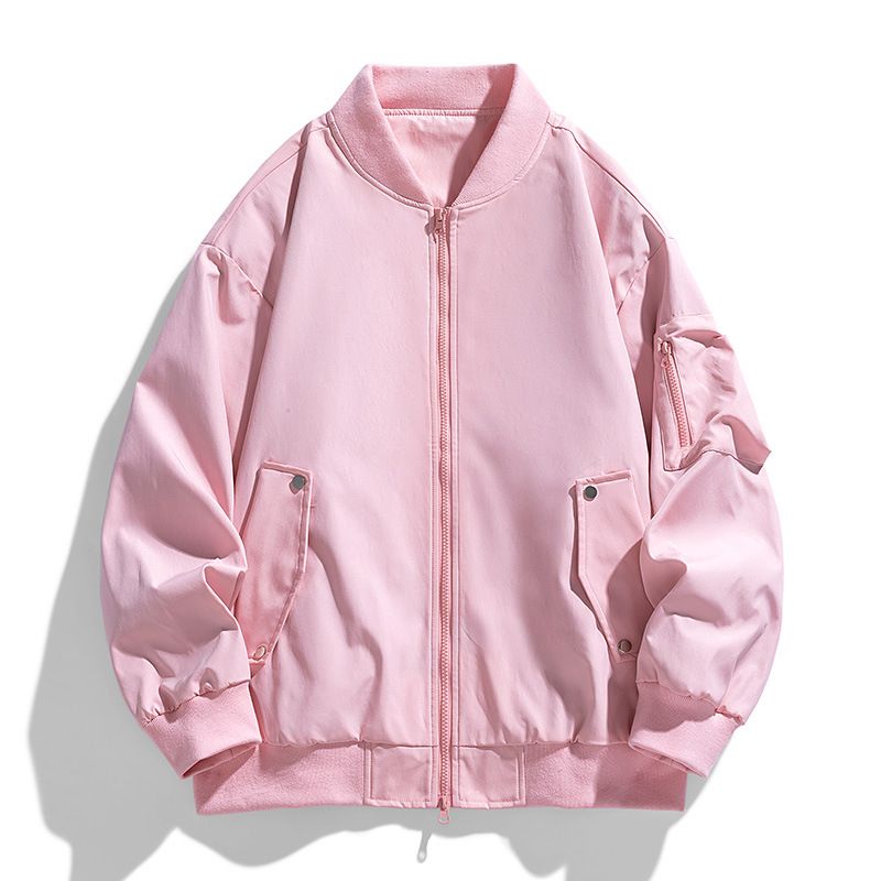 Men's pilot jacket 2024 new spring and autumn trendy brand loose retro American workwear baseball uniform casual jacket_mkmklike.com