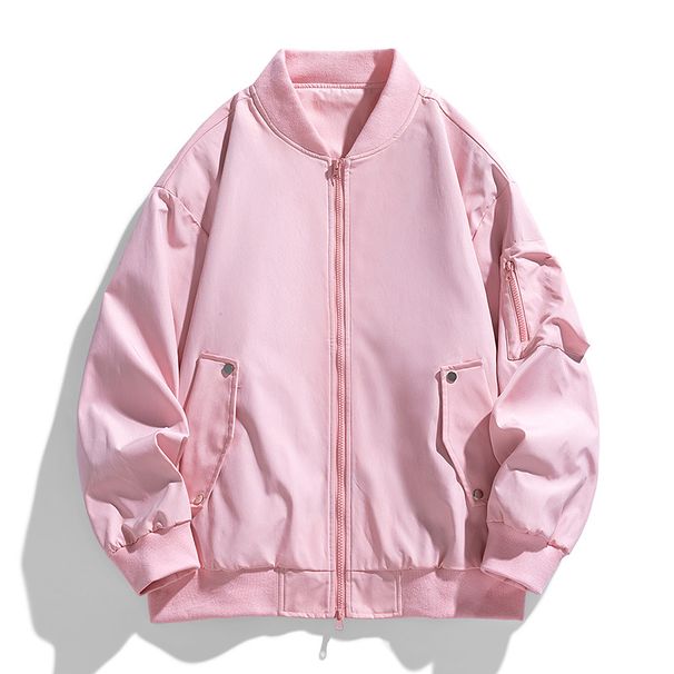 Men's pilot jacket 2024 new spring and autumn trendy brand loose retro American workwear baseball uniform casual jacket_mkmklike.com