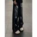 Men’s Graffiti Washed Straight-Leg Jeans – American Vintage Style, Wide Fit, Sizes S-3XL_mkmklike.com