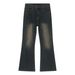 Denim Trendy Brand Versatile Casual Tall Loose Straight Flared Trousers_mkmklike.com