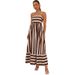 Women's Clothing new dress fashion simple striped sling backless swing fresh style dress_mkmklike.com