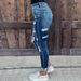 Distressed Skinny Jeans For Women – High-Stretch Denim With Ripped Details (S-4XL, Dark Blue, Punk & Streetwear Style)_mkmklike.com
