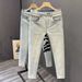 Men's Clothing Ripped Jeans Men's Trendy Brand Fashion Slim Fitting Beggar Pants Trendy Korean Style Stretch Fashion Casual Pants Men_mkmklike.com