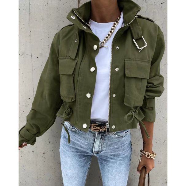 Women's Clothing autumn and winter new motorcycle jacket coat short tops _mkmklike.com