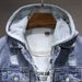 Loom New Men's Casual 2025 Spring American Style Trendy Distressed Detachable Hooded Denim Jacket For Men_mkmklike.com