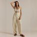 Women's Loose Casual Sleeveless Denim Overalls Side Pocket Clothing_mkmklike.com