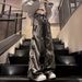 Retro Pleated Jeans Vibe High Men's Trendy Brand European And American Street Washed Straight Micro Flared Pants_mkmklike.com