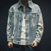 Loom Men's Denim Spring Autumn New Loose Korean Style Jacket Trendy Brand Cool European American Street Workwear Top_mkmklike.com
