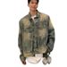 Vintage Washed Denim Jacket Men's Oversized Streetwear Coat Distressed Casual Cotton Blend High Street Fashion_mkmklike.com