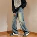 Nordmann European And American Style Vintage Washed Retro Patchwork Jeans For Men, Ins Trendy Brand, Slim Fit, High Street Niche_mkmklike.com