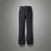 Men's Clothing Cleanfit517 Style Jeans Classic White Line Versatile Flared Slim Washed Denim Black Trousers_mkmklike.com