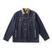 236 # Large Spring New Product: Non Fading Denim Jacket, Men's Loose And Versatile Color Blocked Original Bull Coat_mkmklike.com