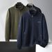 Lunar Apex 2023 Autumn New Plus Size Stand Collar Knitted Jacket For Big And Tall Men Casual Coat Men's Top_mkmklike.com