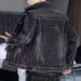 Men's Denim Jacket Spring And Autumn New Korean Version Slim Casual Tooling Jacket Trendy Lapel Top Jacket Jacket Gown_mkmklike.com