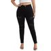Women's Clothing Large Size Fashion Ripped Stretch Denim Skinny Pants Fat MM Pants_mkmklike.com