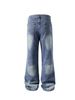 Men's Clothing 25 Autumn American Jeans Men And Women Washed High Street Straight Pants Trousers_mkmklike.com