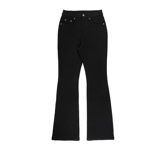 Women's Clothing Black High Waisted Flared Jeans, Sexy And Slim Fitting Floor Length Trousers, Unique Design, Hip Lifting Flared Pants._mkmklike.com
