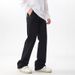 Men's Black Flared Jeans Wide Leg Loose Casual Cleanfit Archer0603 American Style Flared Pants_mkmklike.com