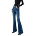 Women's High-Waisted Flared Jeans – Vintage Stretch Denim, Butt-Lifting Fit, 360° Comfort (Regular & Tall Lengths, Sizes 25-30)_mkmklike.com