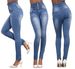Women's Clothing Feminine High Waist Slim Elastic Plus Size Jeans_mkmklike.com