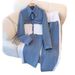 Cowboy Splicing Fashion Casual Set Spring And Autumn New Style Long Sleeve Top+Wide Leg Long Pants Two Piece Set_mkmklike.com