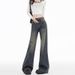 American Retro High-waisted Women's Jeans 2026 Spring Collection, Loose Fit, Slimming, Slightly Flared Wide-leg_mkmklike.com