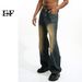 EF JEANS | 2023 Retro Washed Jeans Trendy Brand Versatile Loose And Thin Straight Casual Wide-leg Trousers_mkmklike.com