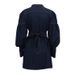 K New Denim Shirt Skirt With Niche Design, Lantern Sleeves, Lace Up Style, Fashionable Dress_mkmklike.com
