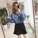 K Short Denim Jacket For Women; Loose Denim Coat That Goes With Everything_mkmklike.com