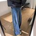 Women's Clothing Retro Curved Blade Jeans Loose Fit Slimming Wide Leg Trousers For Pear Shaped Figures Plus Size Women's Denim Spring_mkmklike.com