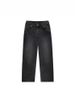 Men's Clothing Gothic Retro Flared Washed Distressed Double Waist Denim Trousers_mkmklike.com