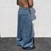 Men's Loose Fit Straight Leg Jeans - Vintage American Style Cleanfit Denim Pants With Unique Curve Design_mkmklike.com