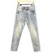 Men's Clothing Slim Fit Jeans Trendy Summer Rhinestone Embellishments Distressed Details Light Color New Style_mkmklike.com