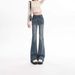 Retro Women's Jeans, 2025 New Model, Slim-fit, High-waisted, Slimming, American-style, Stretchy, Slightly Flared Long_mkmklike.com