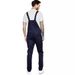 Denim White Slim Fit Long New Strap Pants Men's_mkmklike.com