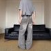 Vintage Washed Distressed Smoke Gray Cleanfit Jeans For Men & Women - High Street Loose Straight Leg Casual Pants_mkmklike.com