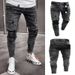 Exclusive Ripped Jeans, Stretch Denim Pants, Men's New Style_mkmklike.com