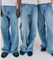 Men's & Women's Vintage Light Blue Distressed Jeans | Relaxed Straight-Leg Denim Pants | American Retro Washed Blue Vibe | S/M/L/XL_mkmklike.com