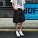 Summer New Denim Raw Color Men's Loose Straight Mid-length Casual Wide-leg Quarter-length Shorts_mkmklike.com