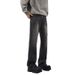 Men's American Retro Casual Pleated Whiskered Loose Fitting Jeans Trendy Brand Vibe Wide Leg Straight Leg Jeans_mkmklike.com