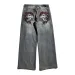 Y2k Gothic Heavy Industrial Pocket Skull Embroidery Rises In Mens And Womens Haruku Streetwear Punk Casual Wide Leg_mkmklike.com