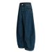 Vintage Washed Blue Relaxed Fit Streetwear Jeans For Men - Retro Denim Pants With Distressed Details_mkmklike.com